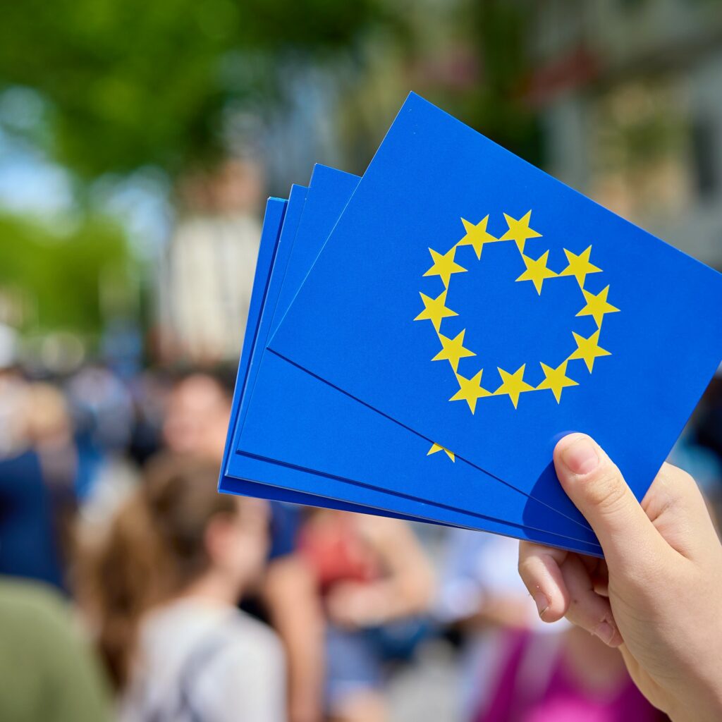 Karten mit Europaherz
