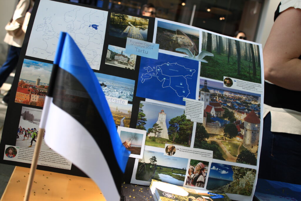Foto-Collage und Flagge von Estland