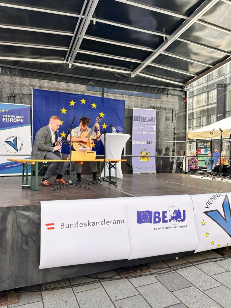 Musiker auf der Bühne