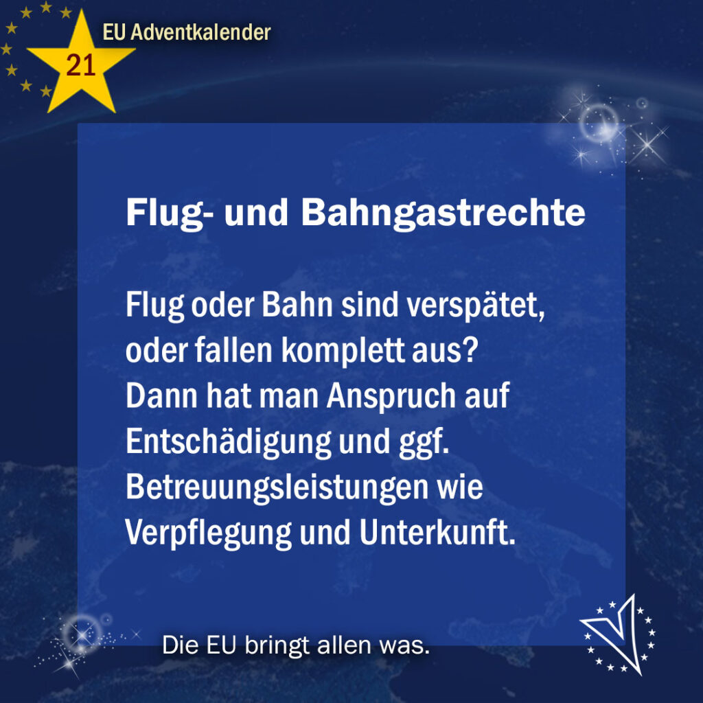 Flug- und Bahngastrechte